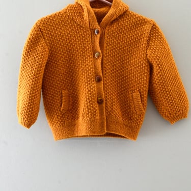 Vintage 1950s Mustard Wool Sweater