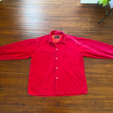 Vintage 1950’s Red Corduroy Men’s Shirt 
