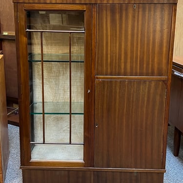 Item #AB62R Vintage Mahogany Side by Side Cabinet c.1940