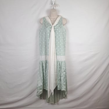 Vintage Robin's Egg Blue Polka Dot Dress 