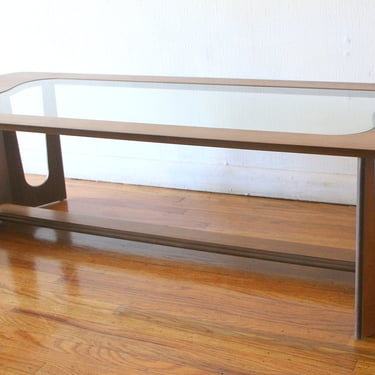 Mid Century Modern Set of Brasilia Style Coffee Table & Matching Side Tables