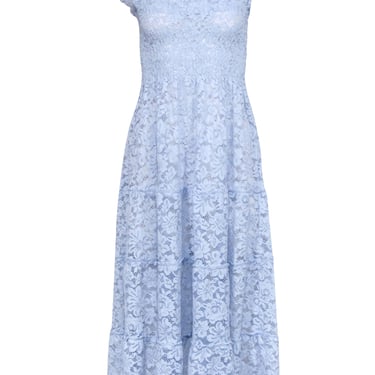 Hill House - Light Blue Lace Smocked Bodice Dress Sz XS