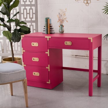 Fuscia Hot Pink Desk