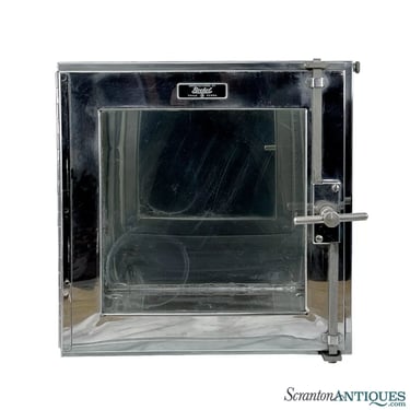 Vintage Medical Dental Stainless Steel 12&quot; Cube Desiccator Cabinet