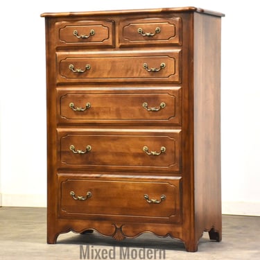 Ethan Allen Tall Maple Dresser 