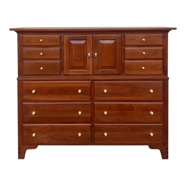 Newly Refinished Chatham Furniture Shaker Style Solid Cherry 12 Drawer Chest of Drawers 