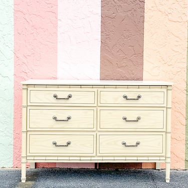 Faux Bamboo Dresser