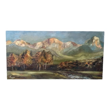 COMING SOON - Mid 20th Century Mountain Landscape Painting