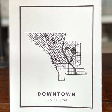 Map of Downtown Print