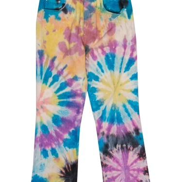 MOTHER - Multicolor Tie-Dye Print High Waist “The Tripper” Bootcut Jeans Sz 25