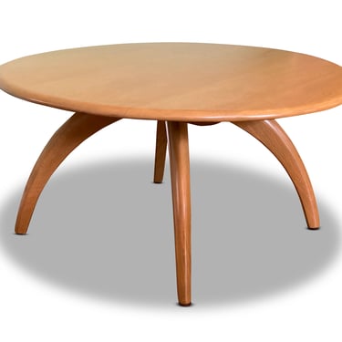 Heywood Wakefield Revolving Cocktail Table in Wheat, Circa 1947 - *Please ask for a shipping quote before you buy. 