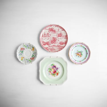 Vintage Wall Plate Collection, Traditional English China Plates Made in England 