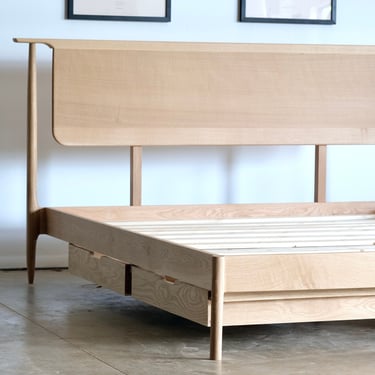 Mid Century Modern Bed Frame 