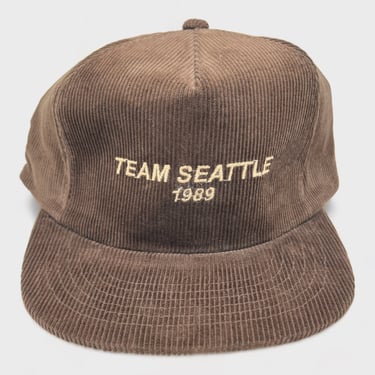 1989 Team Seattle Corduroy Snapback Hat