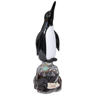 Mid-century Archimede Seguso Alabastro Murano Art Glass Penguin Decanter Bottle 