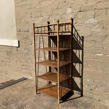 Scorched Bamboo Etagere