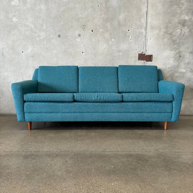 Teal Mid Century Style Sofa