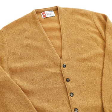 mustard cardigan / fuzzy cardigan / 1960s Puritan alpaca wool fuzzy Kurt Cobain mustard cardigan Medium 
