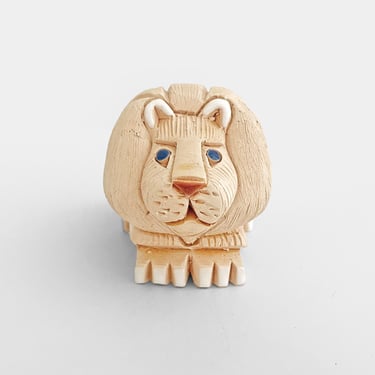 Artesania Rinconada Lion #17 Earthenware Ceramic Figurine 