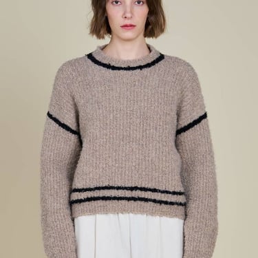 Grade &amp; Gather contrast sweater - Oat on Garmentory