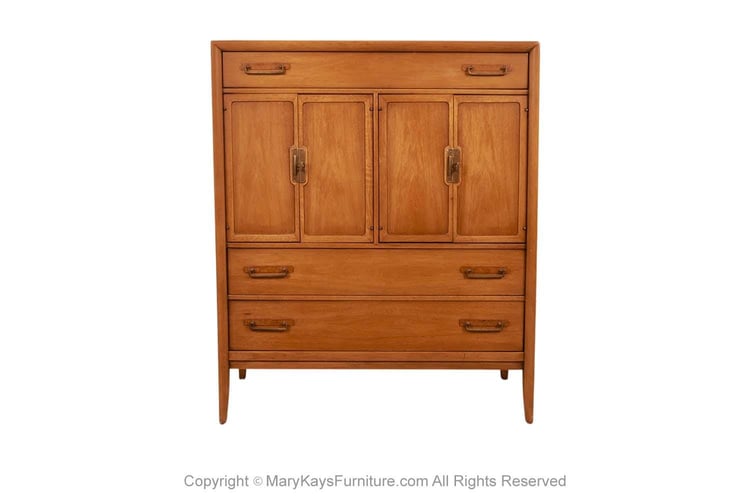 Mid-Century Drexel Dresser Gentleman’s Chest Meridian Collection 