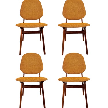 Set of Four Danish Teak Dining Chairs by Arne Hovmand-Olsen