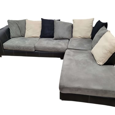 Tri-Tone Grey Sectional