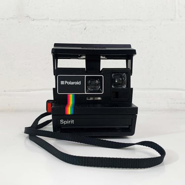 Vintage Polaroid Camera One Step 600 Rainbow Stripe Instant Film Photography Impossible Project OneStep600 Tested Working OneStep 1970s 