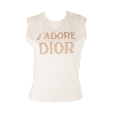 Dior J’adore White Logo Tank