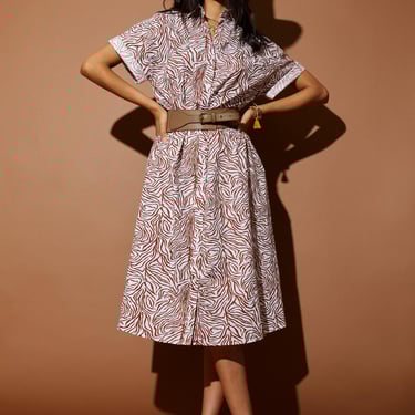 Sarah Shirtdress | White Tiger