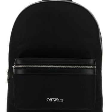 Off White Men Black Nylon Core Backpack