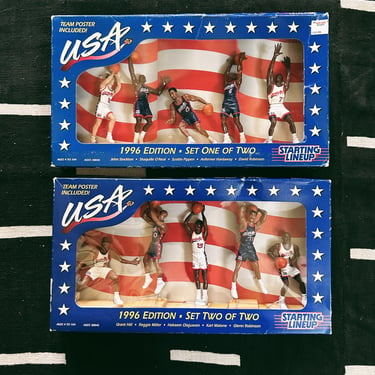 Vintage USA Dream Team NBA Starting Lineup Toys - Full Set of 2 (1996)