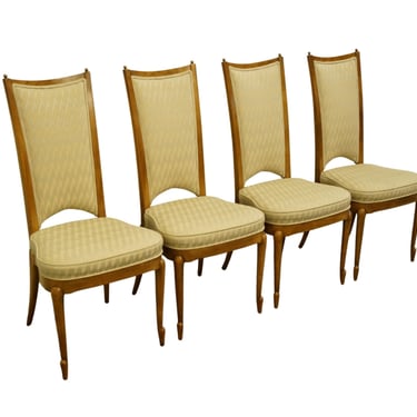 Set of 4 MASTERCRAFT FURNITURE Grand Rapids Italian Provincial Style Dining Side Chairs 
