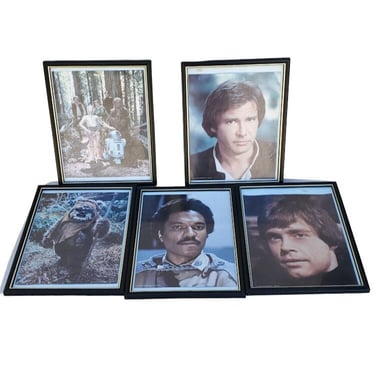 Set 5 1983 LFL Star Wars Return of the Jedi Fan Club Kit 8x10 Photos Framed M11 