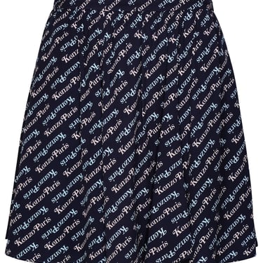 Kenzo 'Verdy By Kenzo' Blue Viscose Miniskirt Women