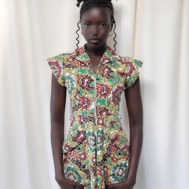 Vintage 1940’s Mode O’Day Cotton Dress 