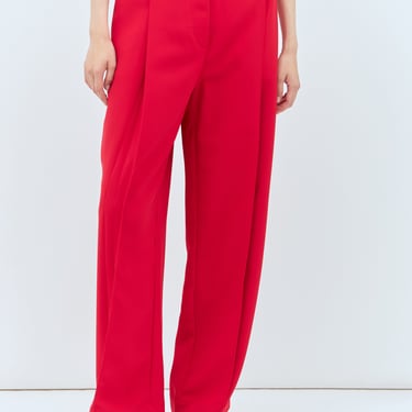 Ganni Women Twill Pleated Pants