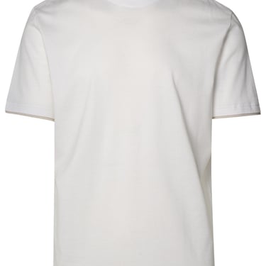 Eleventy White Cotton T-Shirt Man