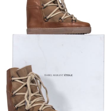 Isabel Marant - Tan Leather " Nowles" Snow Boots Sz 6