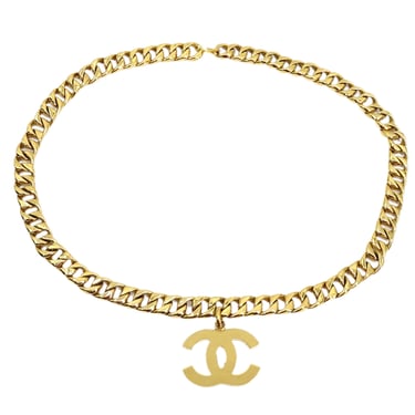 Chanel CC Chain Belt Gold 93A Small Good