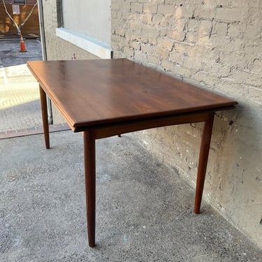 MCM Walnut Draw Leaf Extension Table