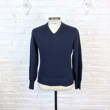 Size 2 (M) Vintage Swedish V Neck Military Navy Sweater #4 