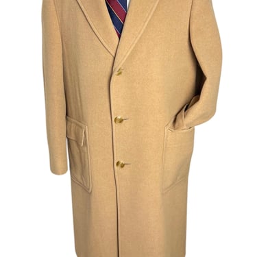 Vintage 1980s J PRESS Camel Hair Overcoat ~ size 38 to 40 R ~ Trench Coat ~ Preppy / Ivy Style / Trad ~ 