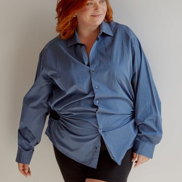 Nena Hansen - Blue Stripe Bungee Shirt (2X)
