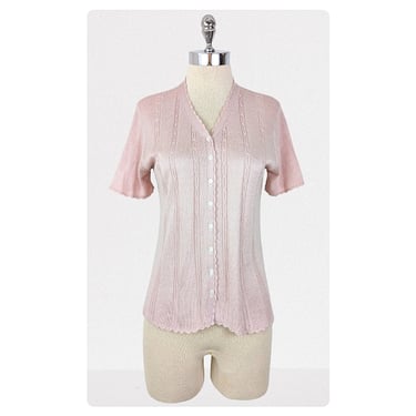 vintage 00's knit blouse (Size: S)