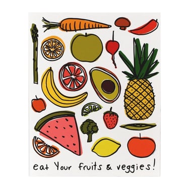 Eat Your Fruits &amp; Veggies 8x10