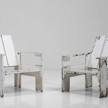 Crate Chairs by Gerrit Rietveld