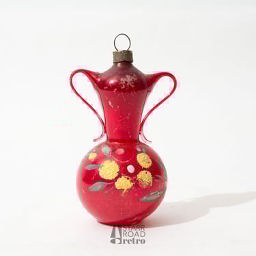 Vintage Christmas Ornaments, Glass, Jug, Vase, Urn 
