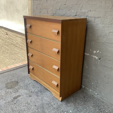 MCM Oak Chest of Drawers