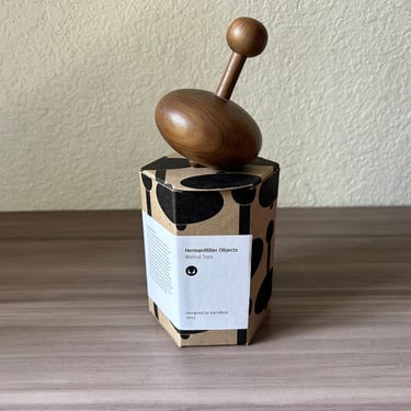 Herman Miller Select Walnut Top, Klein Reid Design Studio, Herman Miller Objects, walnut spinning tops 